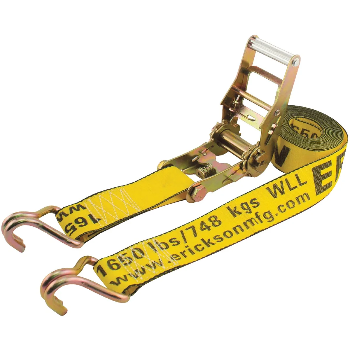 Powerful Erickson 2 In. x 15 Ft. 5000 Lb. Heavy-Duty Ratchet Strap Casual