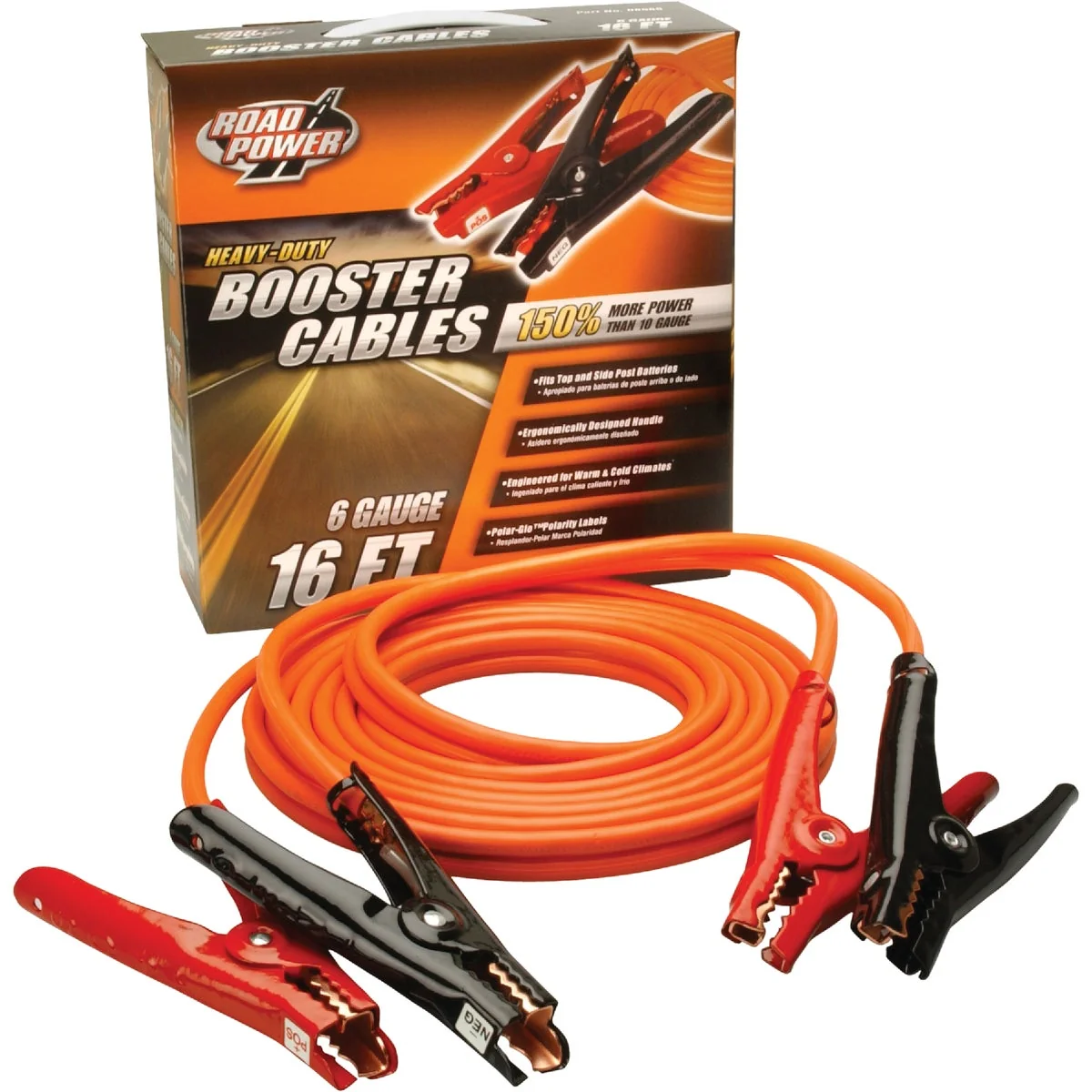 Secure Road Power 16′ 6 Gauge Booster Cable Practical