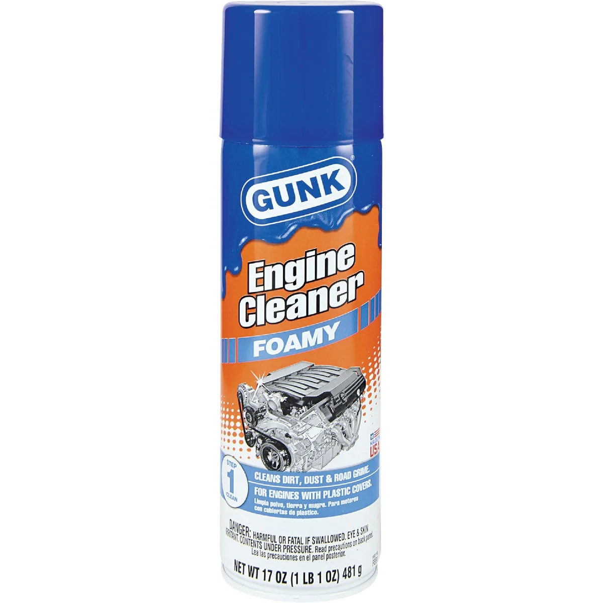 Breathable Gunk 17 Oz. Aerosol Foamy Engine Cleaner Degreaser Contemporary