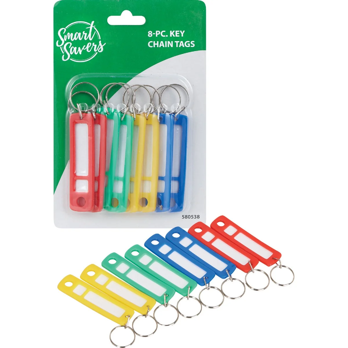 High-Quality Smart Savers 2-1 2 In. Plastic Tag Key Tag 8-Pack