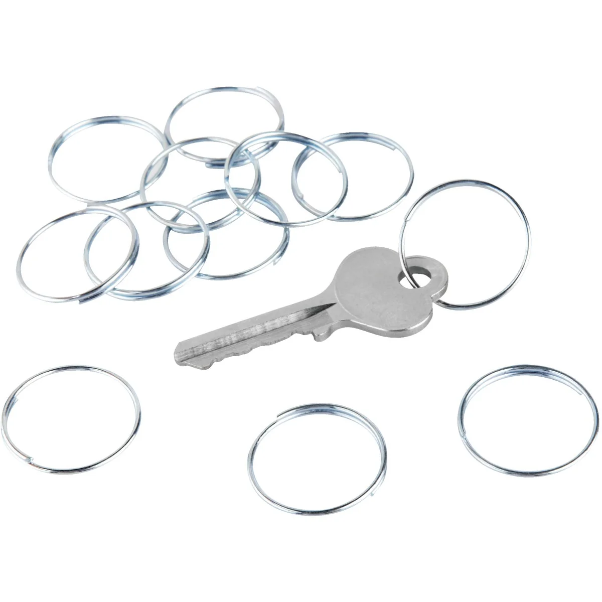 Natural Lucky Line Zinc-Plated Steel Zinc-Plated 1 In. Key Ring Soft