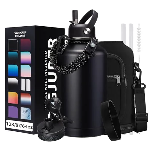 Premium Insulated Water Bottle 64oz 9 Count Recyclable