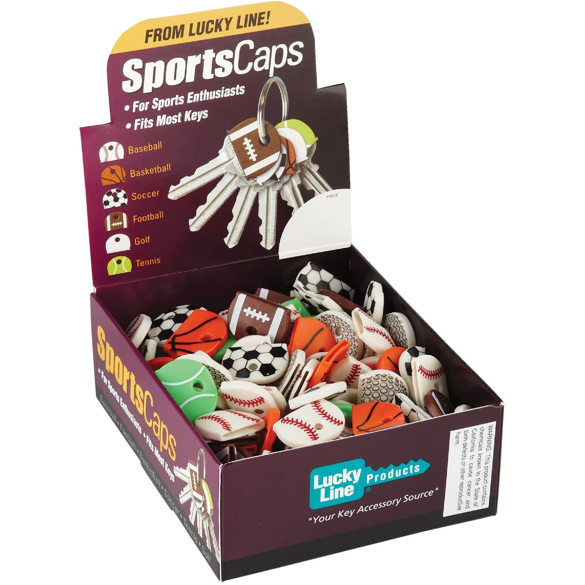 Relaxed Lucky Line Vinyl Specialty Key Identifier Cap Sports 200-Pack Quality