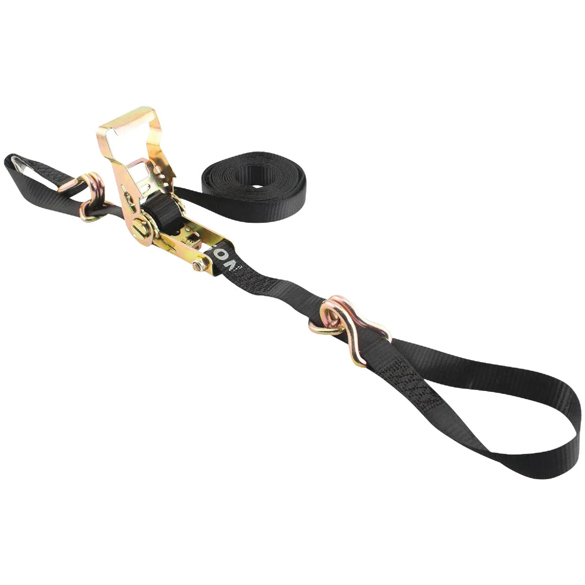 High-Quality Erickson 1 In. x 15 Ft. 3000 Lb. Ratchet Strap with Floating D Ring Certified