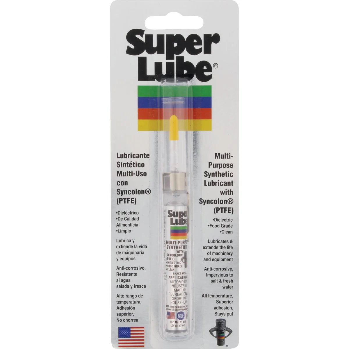 Easy-to-Use Super Lube 0.25 Oz. Tube Synthetic Multi-Purpose Lubricant Next-Generation