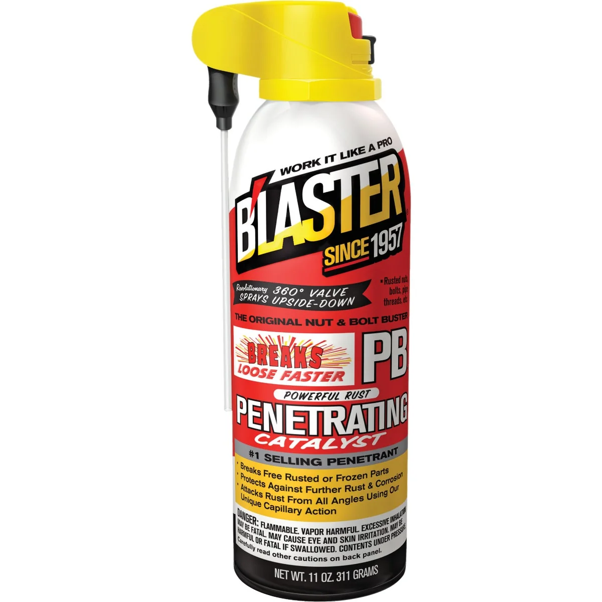 High-Performance Blaster 11 Oz. Aerosol PB Penetrating Catalyst Penetrant with ProStraw Delivery System Elite