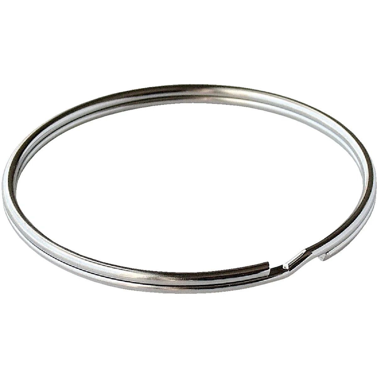 Artisan Lucky Line Tempered Steel Nickel-Plated 2 In. Key Ring Reusable