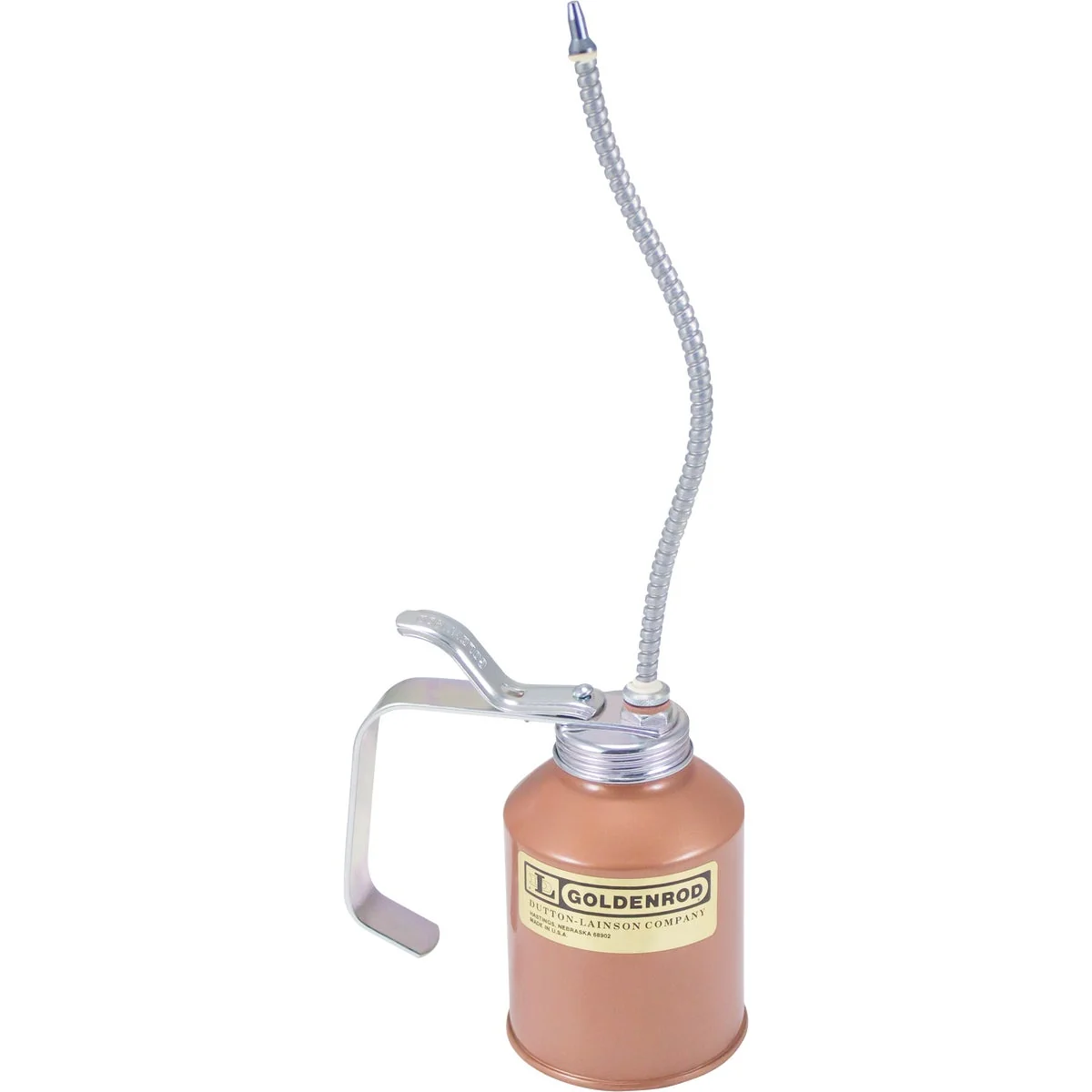 Secure Goldenrod 12 Oz. Pump Oiler with Flexible 8 In. Spout Solid