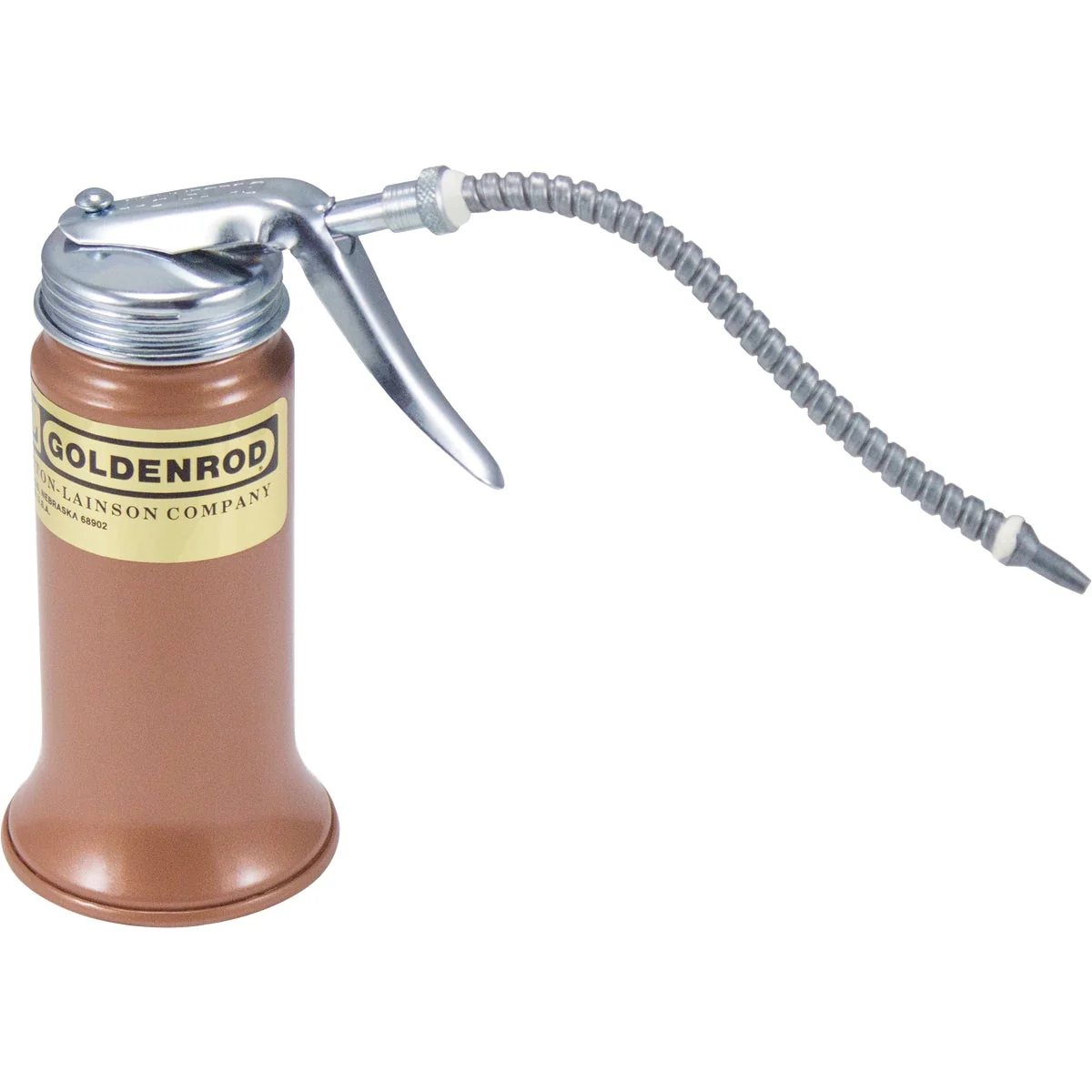 Powerful Goldenrod 6 Oz. Pump Oiler with Flexible 6 In. Spout Superior