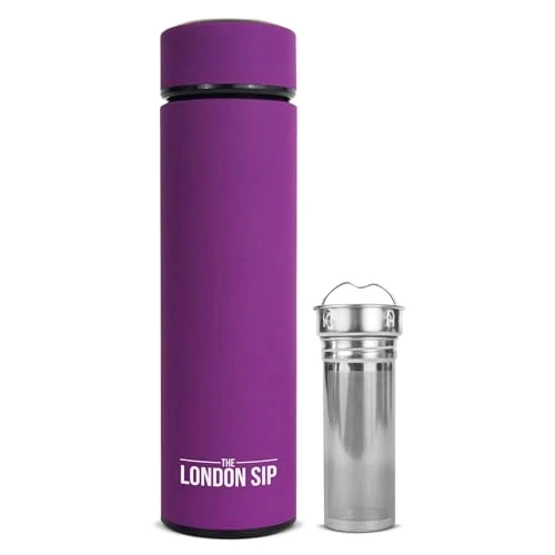 Easy-to-Use Multi Purpose Travel Mug and Tumbler Fruit Infused Flask Hot and Cold Double Wall Stainless Steel Thermos with Extra Secure