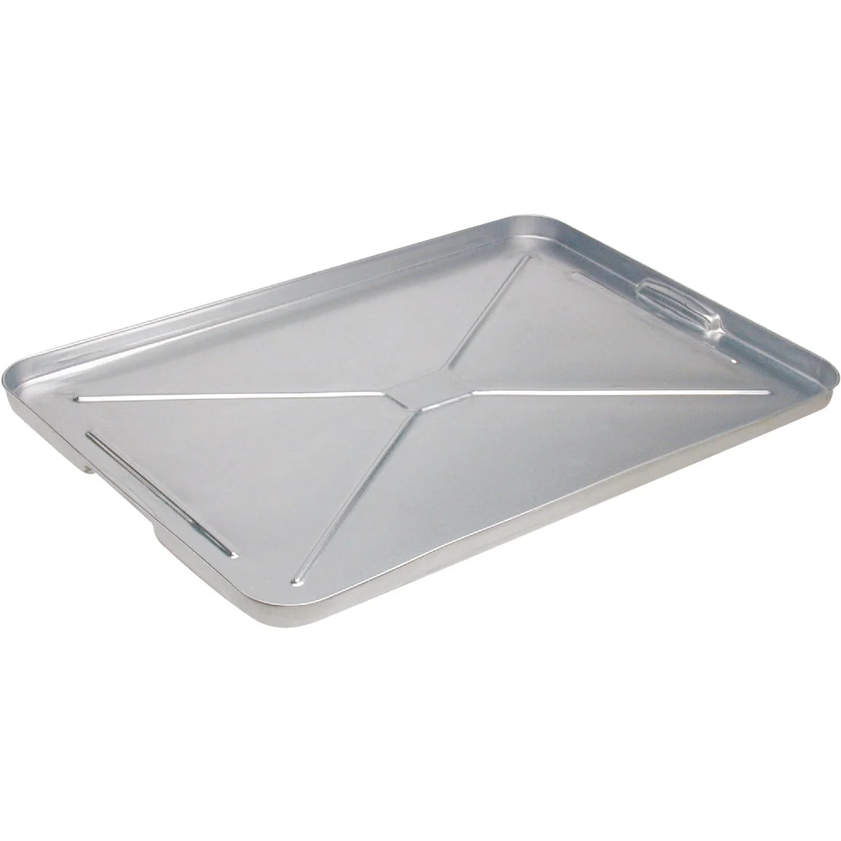 Traditional Plews Lubrimatic 16 x 25 Galvanized Metal Auto Drip Pan Original Design
