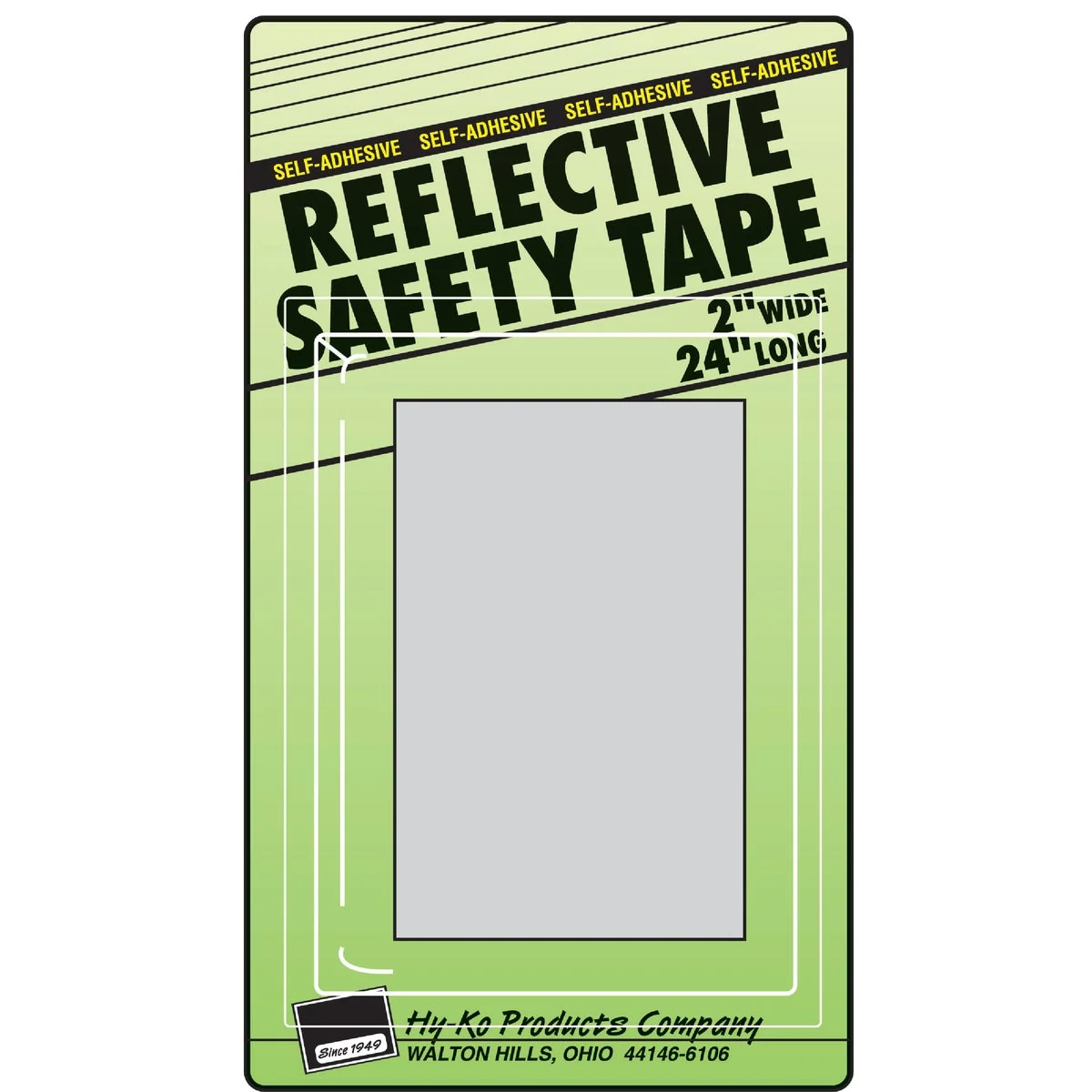Detailed Hy-Ko 2 In. W. x 24 In. L. Silver Stripe Reflective Safety Tape Quality