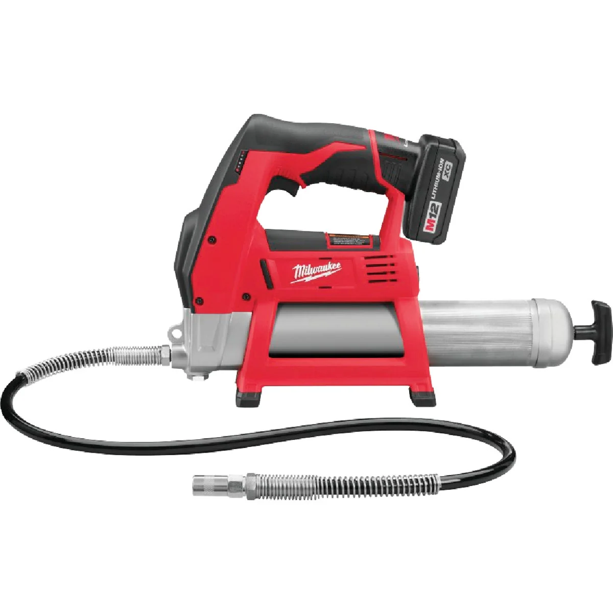 High-Performance Milwaukee M12 12-Volt Lithium-Ion Cordless Grease Gun Kit Solid