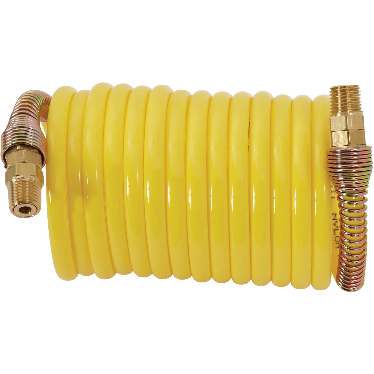Smart Milton ReKoil 1 4 In. x 12 Ft. Nylon Air Hose with 1 4 In. MNPT Swivel Fittings Responsible