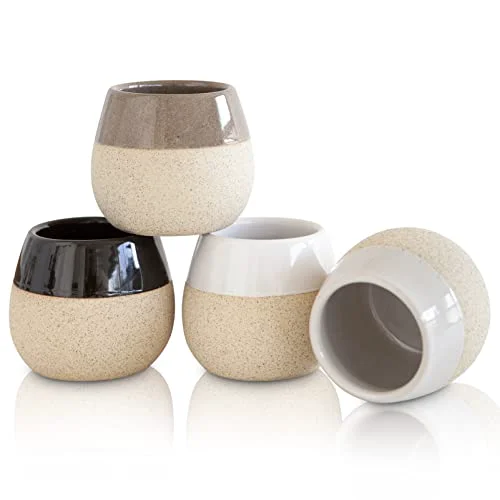 Top-Quality Ceramic Espresso Cups Set of 4 4 Count Smart
