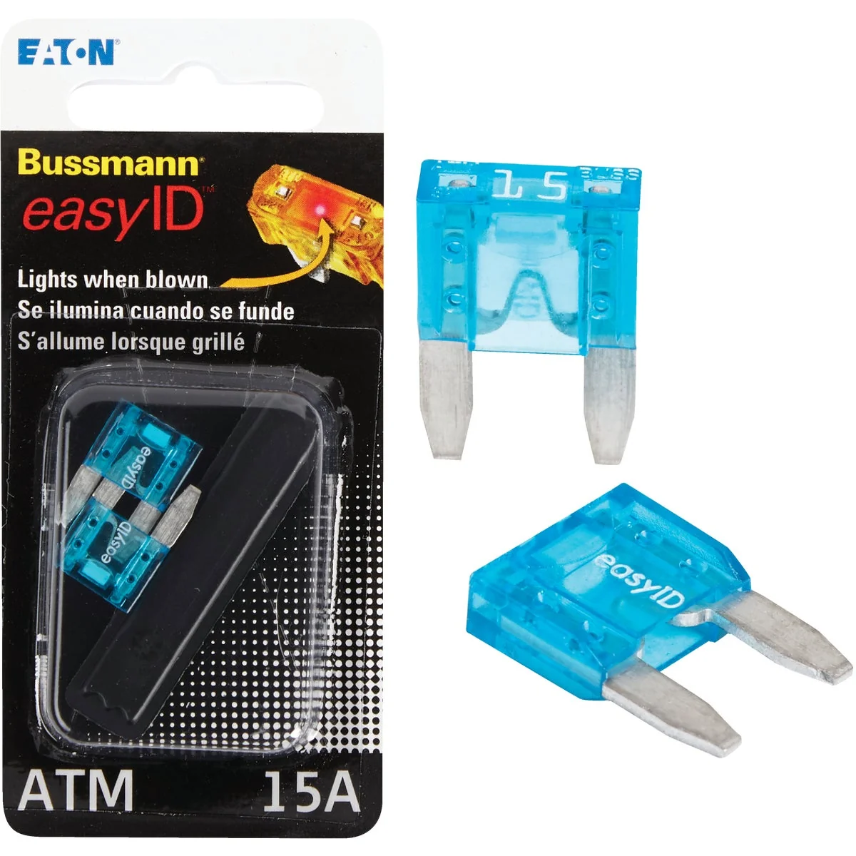Fine Bussmann 15-Amp 32-Volt ATM Blade Automotive Fuse 2-Pack Environmentally Friendly