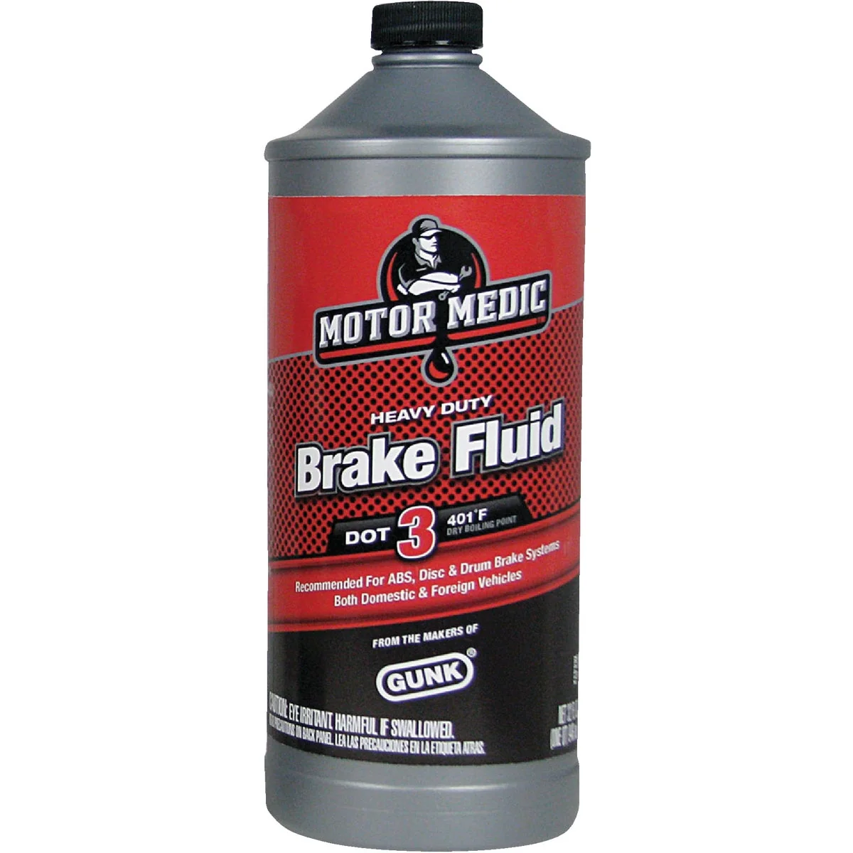 Fine Crafted MotorMedic 32 Oz. Heavy-Duty DOT 3 Brake Fluid Carefully Designed