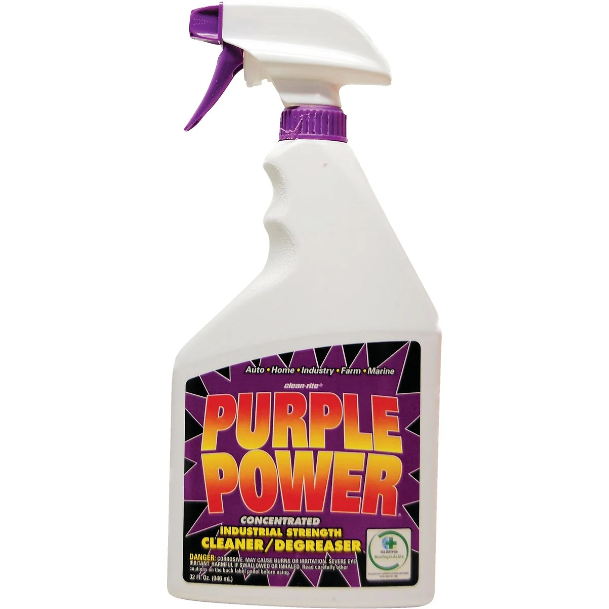 Verified Purple Power 32 Oz. Trigger Spray Industrial Strength Cleaner Degreaser User-Friendly