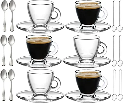 Solid Espresso Cups 6 Count Crafted