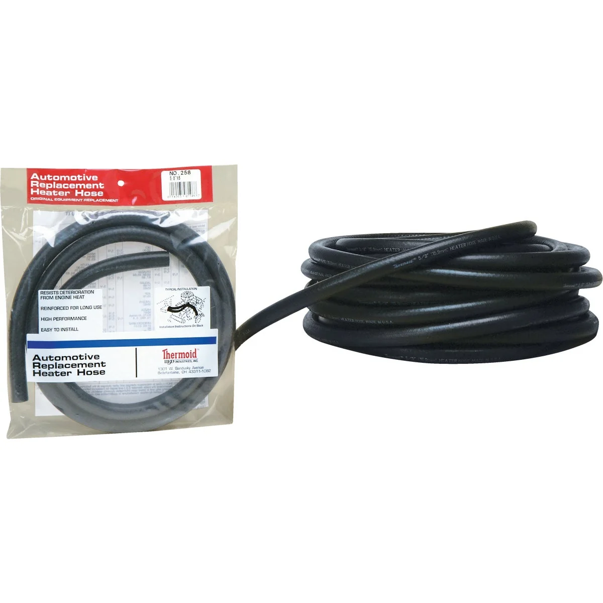 Official Thermoid 1 2 In. ID x 50 Ft. L. Bulk Auto Heater Hose Unique