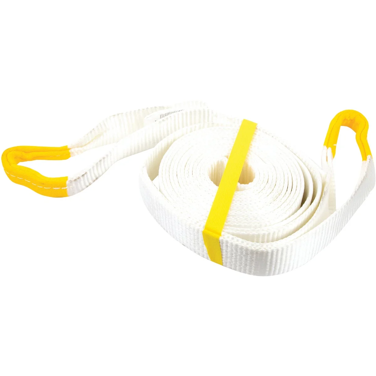 Breathable Erickson 2 In. x 20 Ft. 9000 Lb. Polyester Recovery Tow Strap White Top-Quality