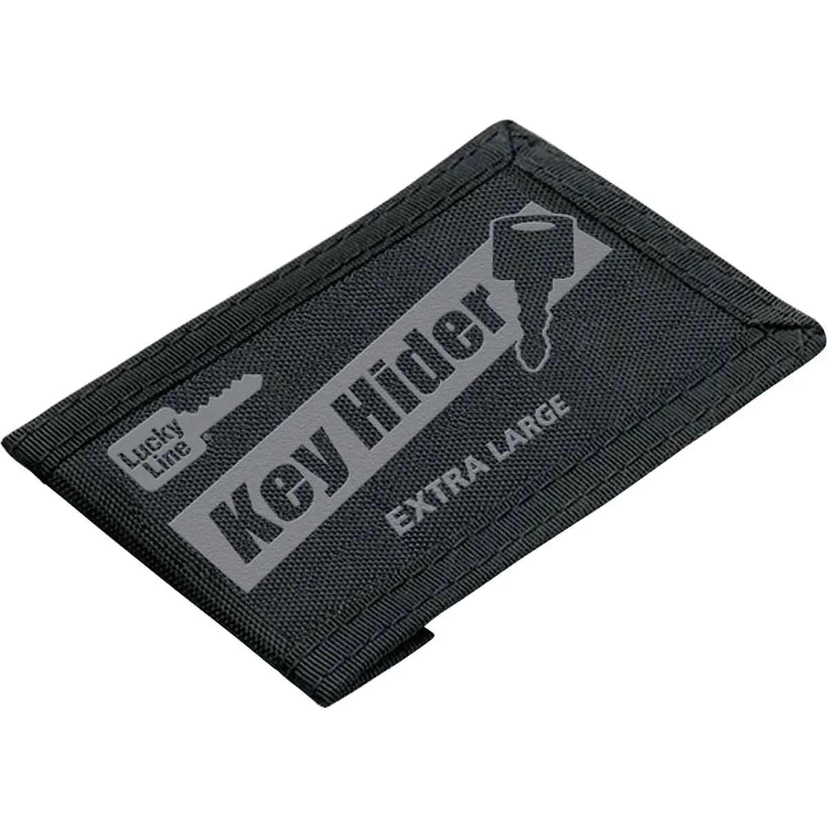 Versatile Lucky Line Black Nylon Pouch Key Hider Easy-to-Use