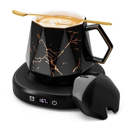Trusted Coffee Mug Warmer Set Electric Heated Beverage Tea Cup Warmer for Desk World-Class