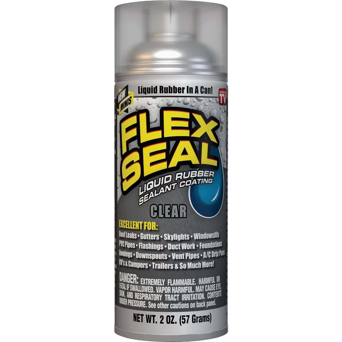 Relaxed FLEX SEAL 2 Oz. Mini Spray Rubber Sealant Clear Versatile
