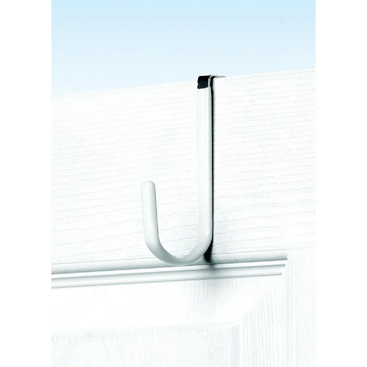 Certified Spectrum Metal White Single Over-The-Door Hook Smooth