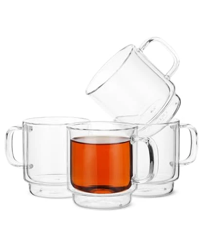 World-Class BTaT Double Walled Stackable Espresso Cups 4 Count Authentic