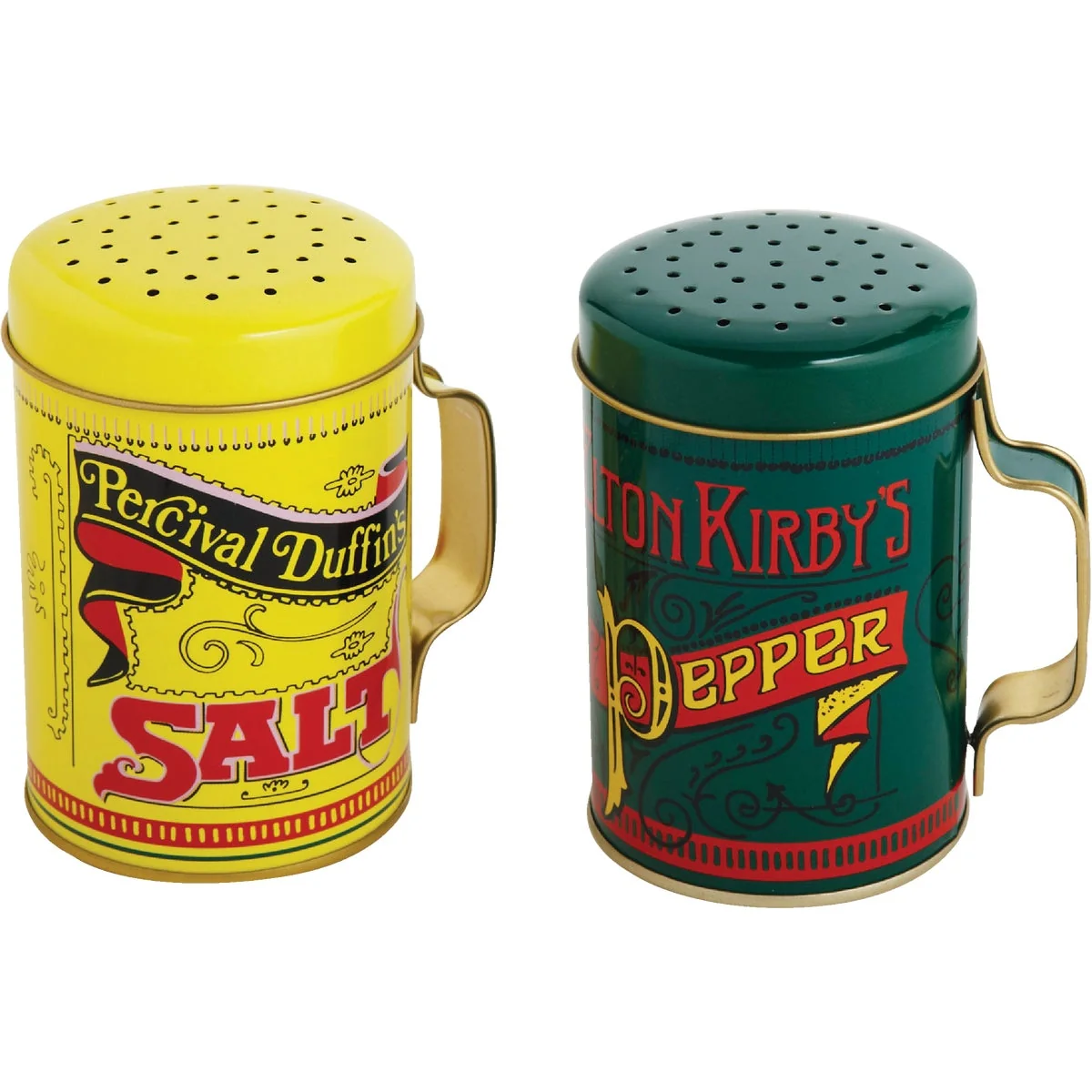 Relaxed Norpro 10 Oz. Tin Nostalgic Salt Pepper Shaker Set Elite