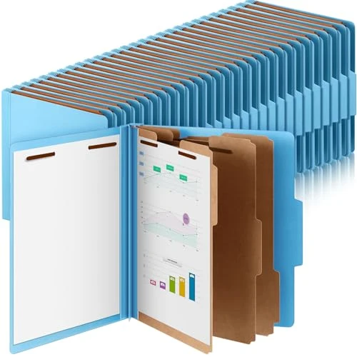Enhanced 72 Pcs Classification Folder Letter Size 72 Count Safe