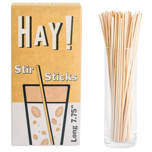 Specialty HAY Stir Natural coffee stir sticks 500 Count Original