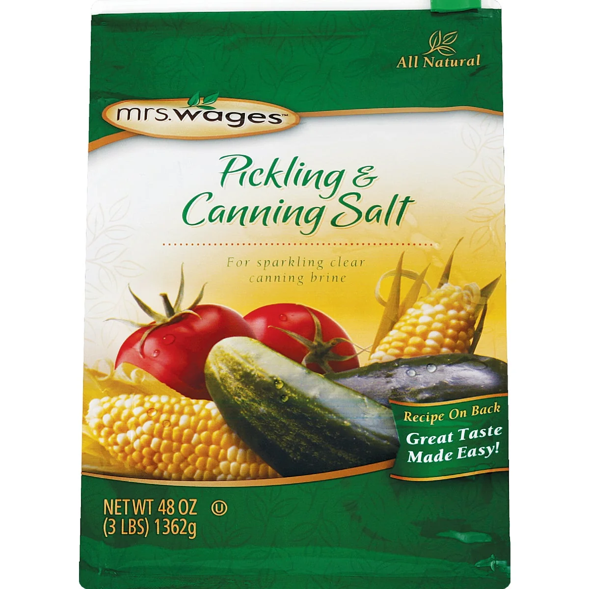 Classic Mrs. Wages 48 oz. Canning Pickling Salt Top-Quality