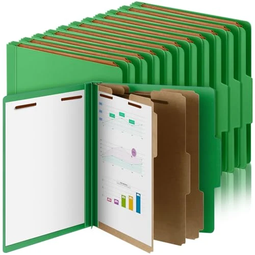 Refined 36 Pcs Classification Folder Letter Size Eco-Friendly