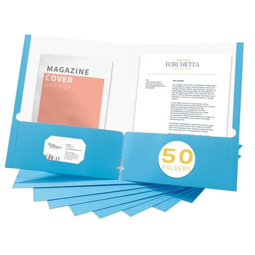 Fine Crafted File folders with Pockets 50 Count Carefully Designed