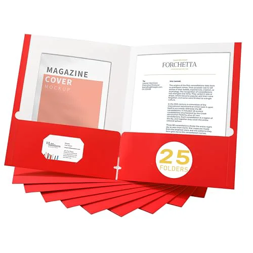 Trusted File folders with Pockets 25 Count Professional