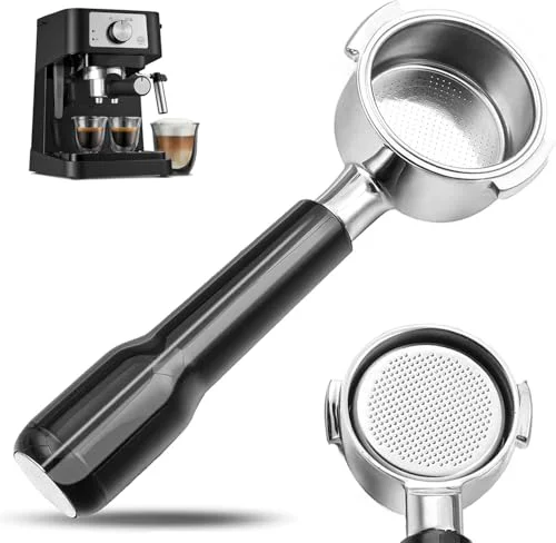 Enhanced 51mm Bottomless Portafilter Compatible for Delonghi ECP3420 Carefully Designed