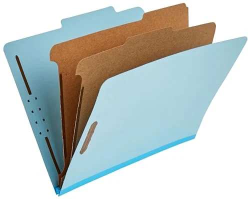 Traditional Classification Folder with Prongs 10 Count Genuine