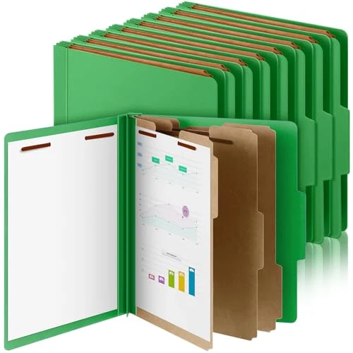 Optimized 24 Pcs Classification Folder Letter Size Certified