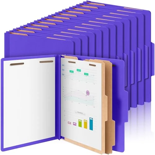Enhanced 48 Pcs Classification Folders Letter Size Premium Material