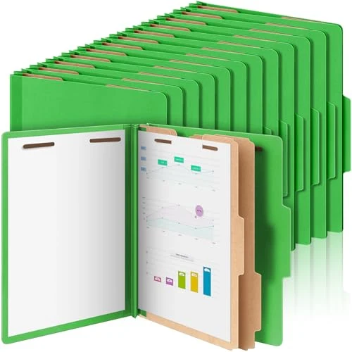 Professional 60 Pcs Classification Folders Letter Size 60 Count Contemporary