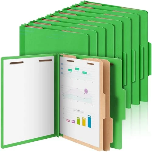 Classic 12 Pcs Classification Folders Letter Size Bulk Excellent
