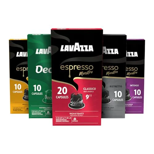 Genuine Espresso Variety Pack of Aluminum Capsules Compatible with Nespresso Machines 60 Count Artisan