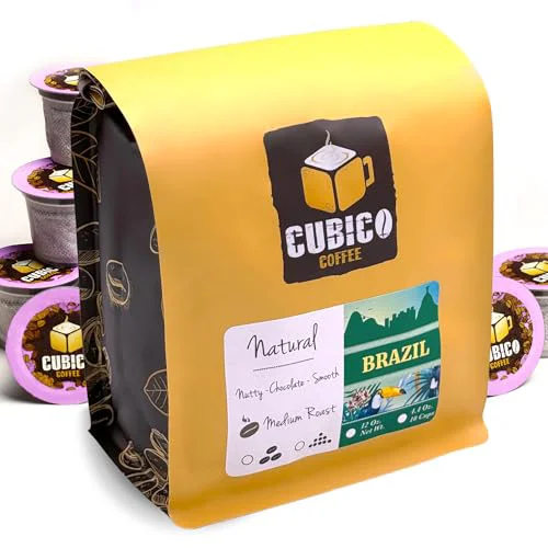 Solid Brazil Natural Medium Roast Coffee Pods 10 Count Green