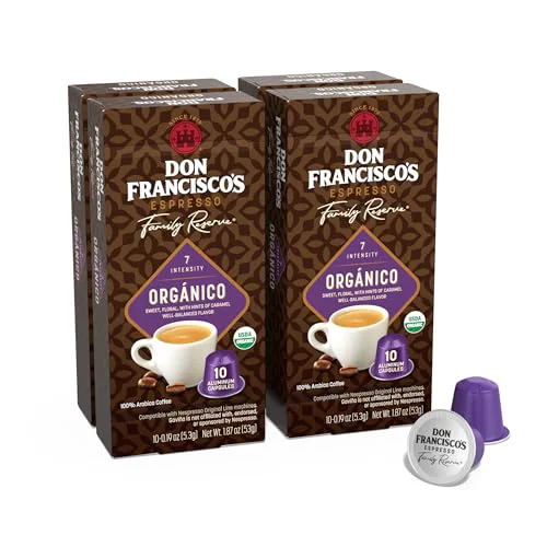 Luxury Organico Espresso Capsules 40 Count Certified