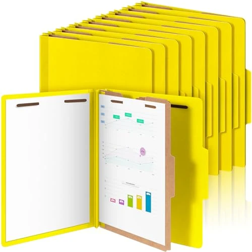 Long-Lasting 24 Pcs Classification Folder Letter Size Organic