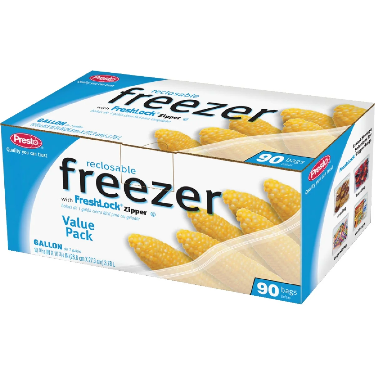 High-Quality Presto 1 Gal. Reclosable zer Bag 90 Count Traditional