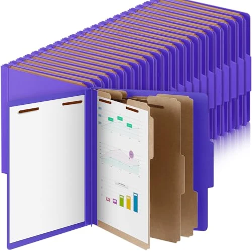 Environmentally Friendly 60 Pcs Classification Folder Letter Size Sophisticated