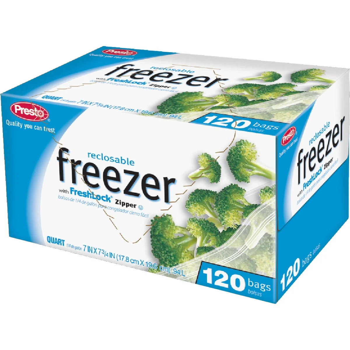 Selected Presto 1 Qt. Reclosable zer Bag 120 Count Authentic
